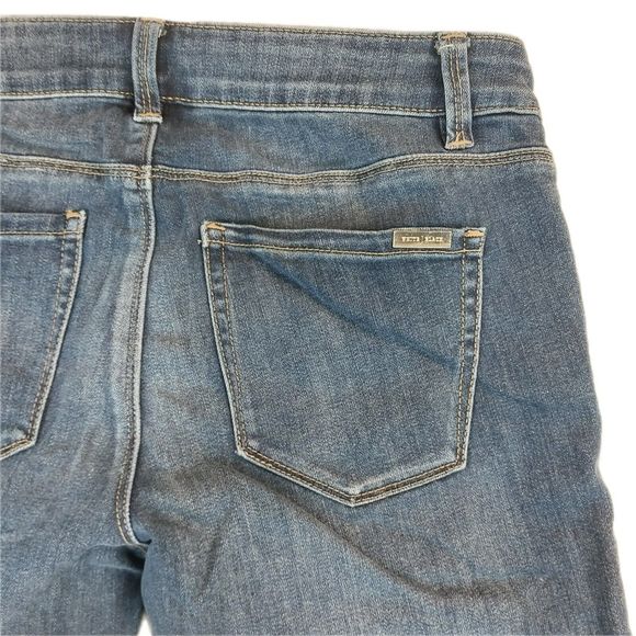 White House Black Market Womens Size 2 R The Slim Dark/Med Wash Blue Jeans - Picture 7 of 9